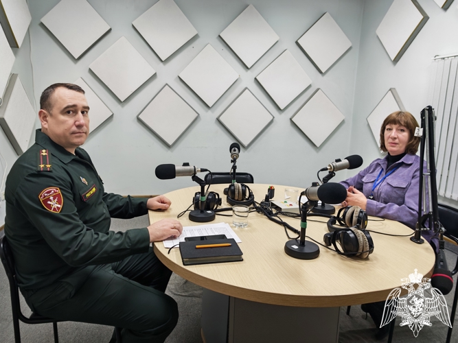 В День войск национальной гвардии подполковник Владимир Горошко выступил в прямом эфире программы «Росгвардия, актуально» на «Радио России» - Белгород