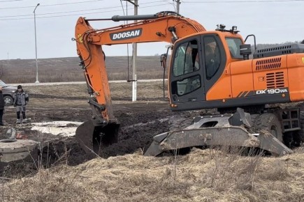 Водоканал продолжает капитальный ремонт водовода на Ильинском водозаборе