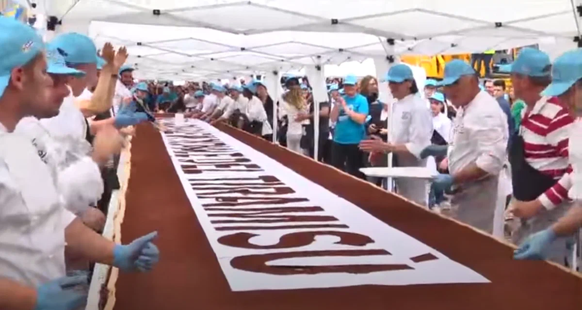 Гигантский тирамису: десерт, вошедший в историю на площади Джемоны