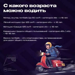 Мопед, скутер, мотоцикл: возраст, права и правила для подростков