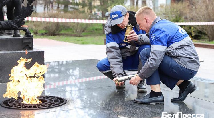 Вечный огонь с Соборной площади Белгорода на несколько часов перенесли в лампаду