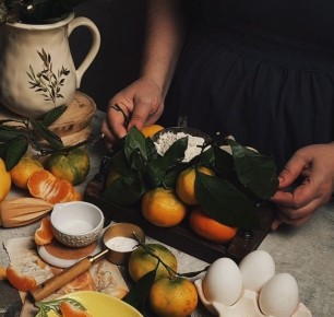 Цитрусовая фантазия с мандариновыми бисквитами