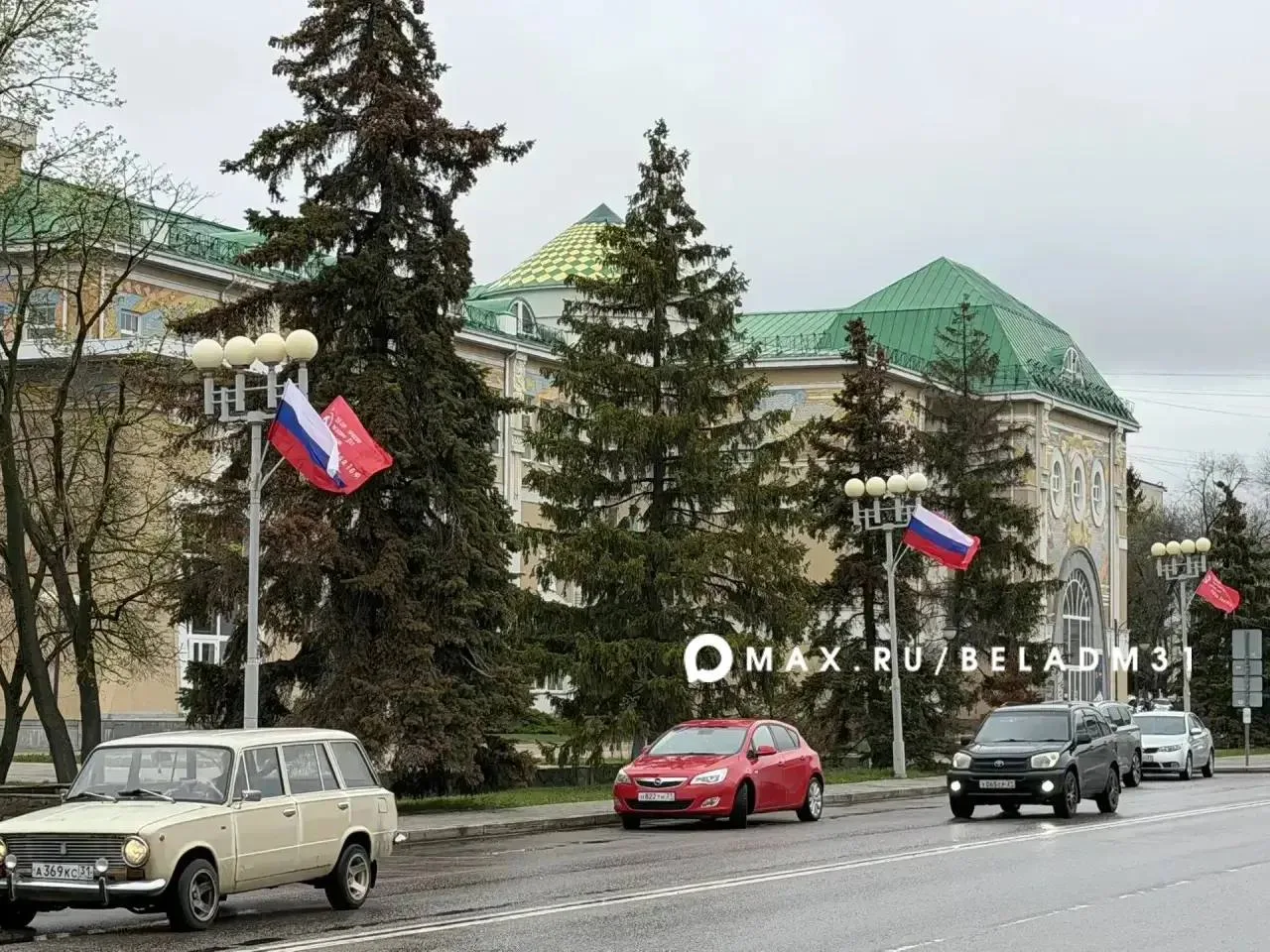 Белгород украшают ко Дню Победы