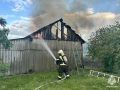 В Губкинском округе при пожаре пострадал 64-летний мужчина