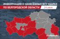 За сутки Белгородская область 52 раза стала мишенью ВСУ