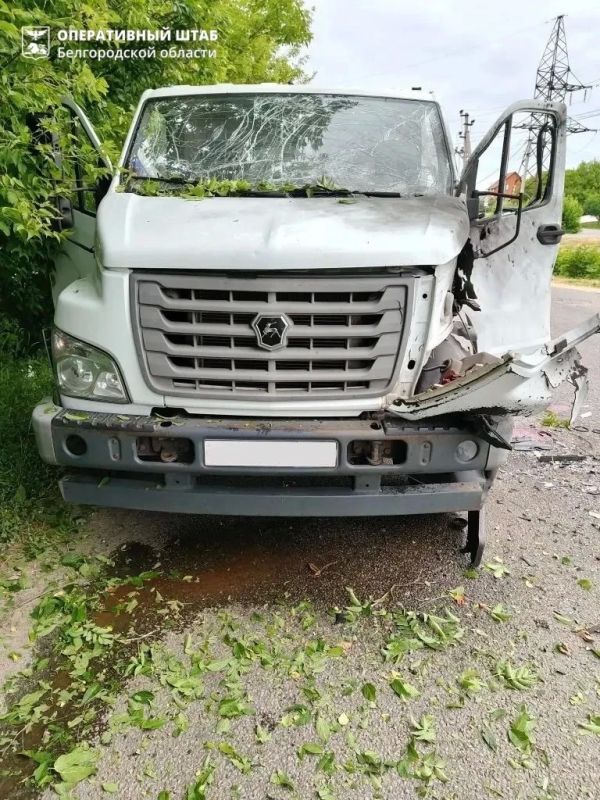 Дрон ВСУ атаковал грузовой автомобиль в городе Шебекино
