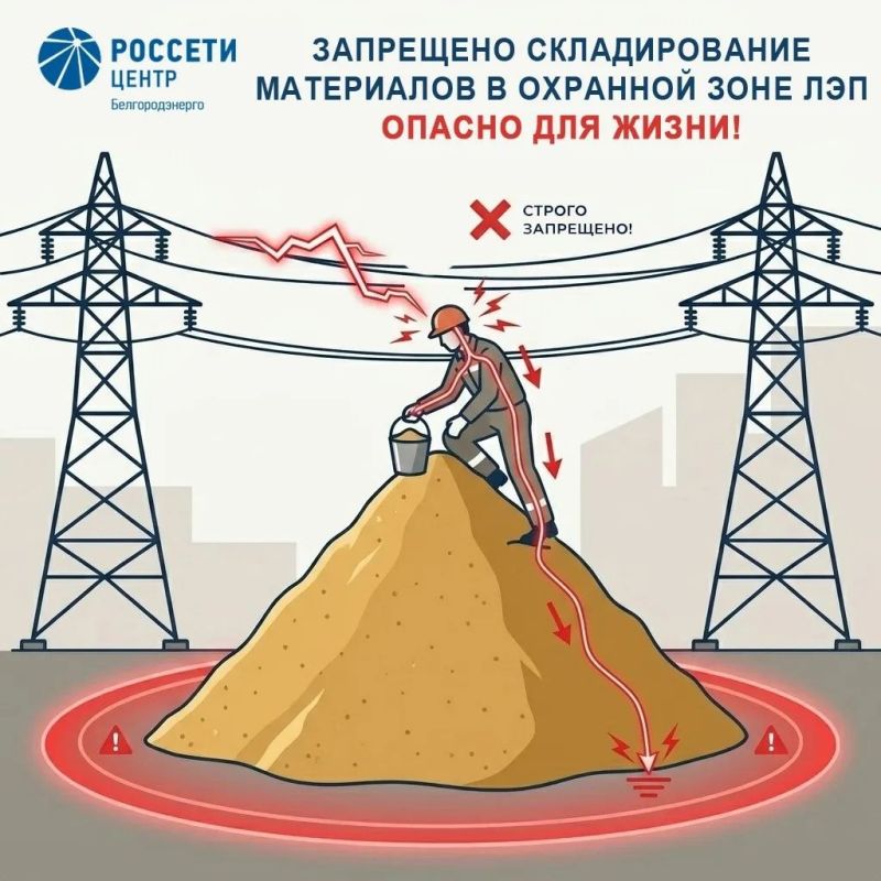 «Белгородэнерго» предупреждает об опасности работ вблизи энергообъектов