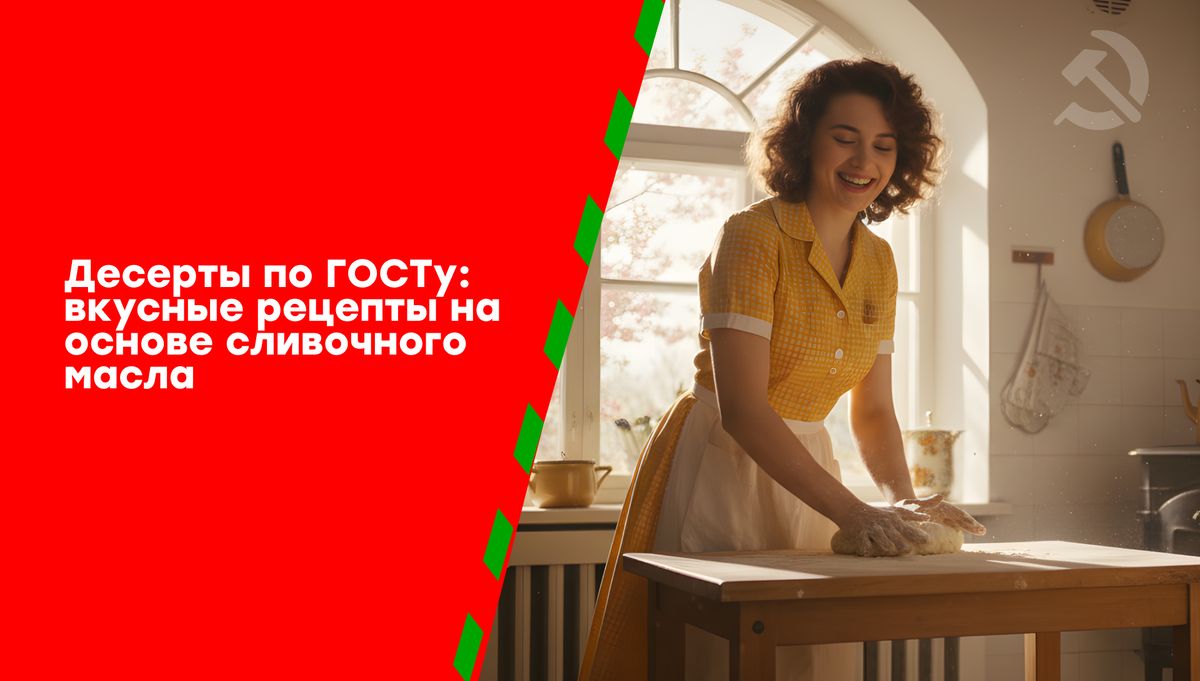Сладкое наследие: Вкусные десерты по ГОСТу на основе сливочного масла