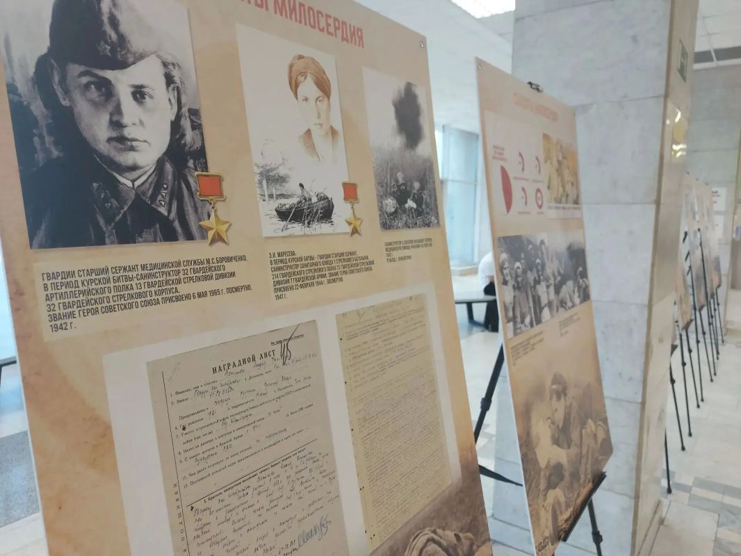 Выставка музея-диорамы «Солдаты милосердия» представлена в Белгородском государственном технологическом университете им. В.Г. Шухова