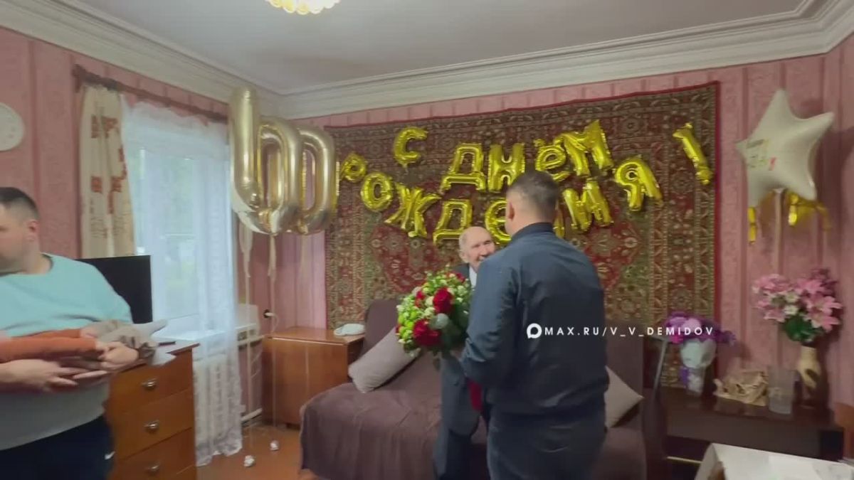 Столетний юбилей отметил ветеран Великой Отечественной войны и почётный гражданин Белгорода Иван Филиппович Ефанов