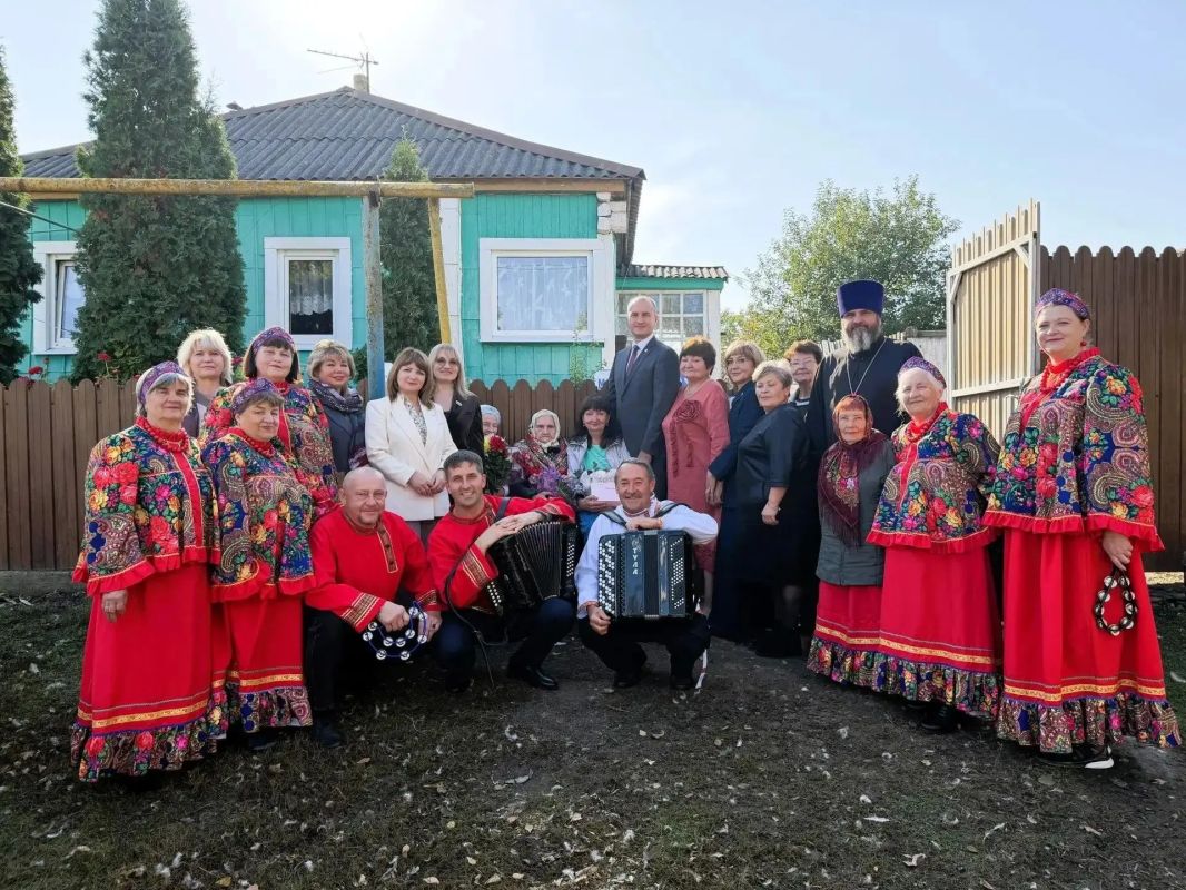Жительница Губкина Ксения Ложкина отметила 100-летие