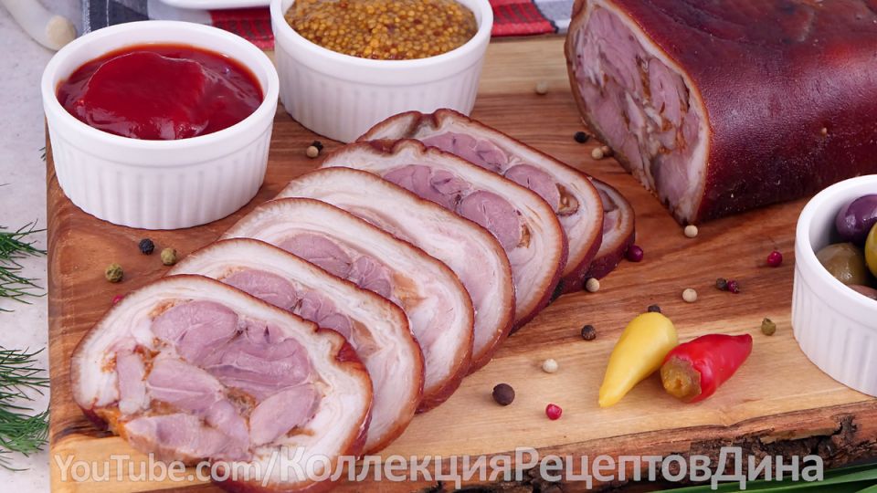 Прессованный рулет из свиной рульки: Как сделать аппетитную закуску для любого стола