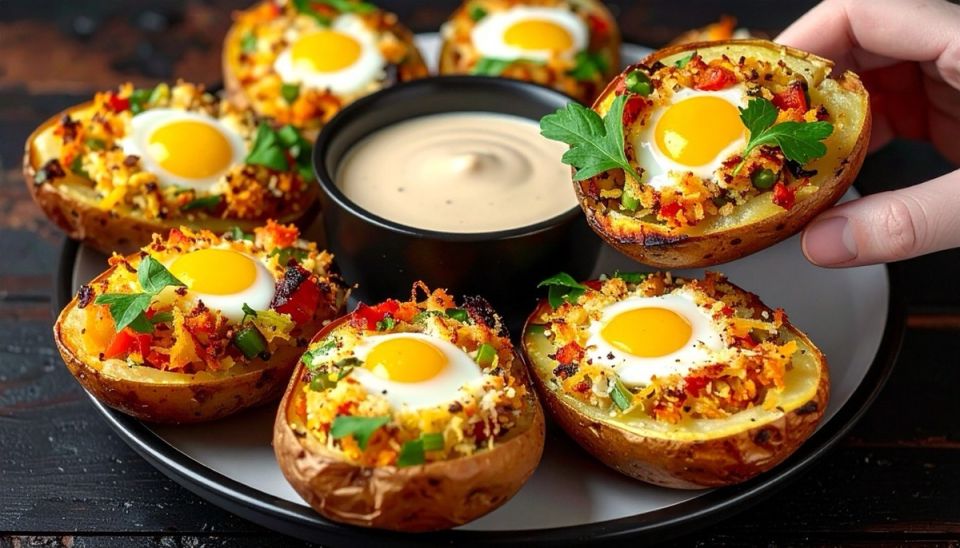 Вкусное путешествие: картофельные лодочки с яйцами для праздничного стола